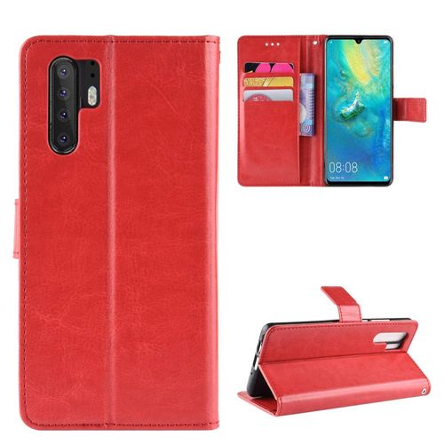 Coque Huawei P30 Pro,Etui Pour Huawei P30 Pro,Coque En Cuir Pour Huawei P30 Pro,Convient A Etui La Huawei P30 Pro,Rouge
