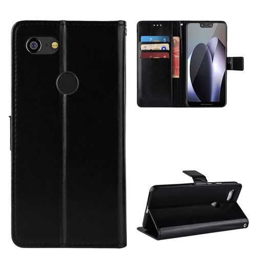 Coque Google Pixel 3,Etui Pour Google Pixel 3,Coque En Cuir Pour Google Pixel 3,Convient A Etui La Google Pixel 3,Noir