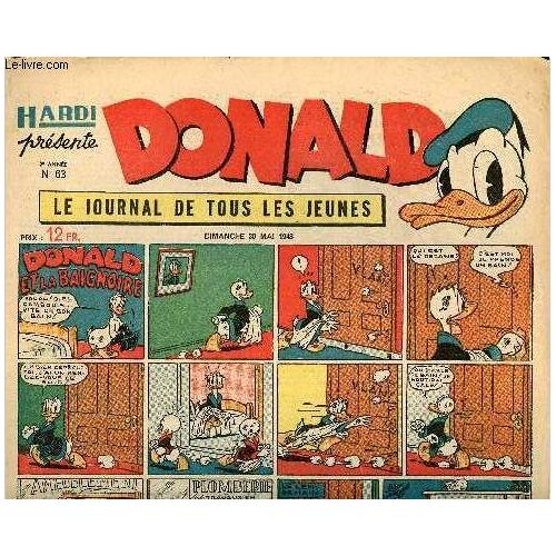 Donald (Hardi Présente) - N° 63 - 30 Mai 1948 - Donald Et La Baignoire