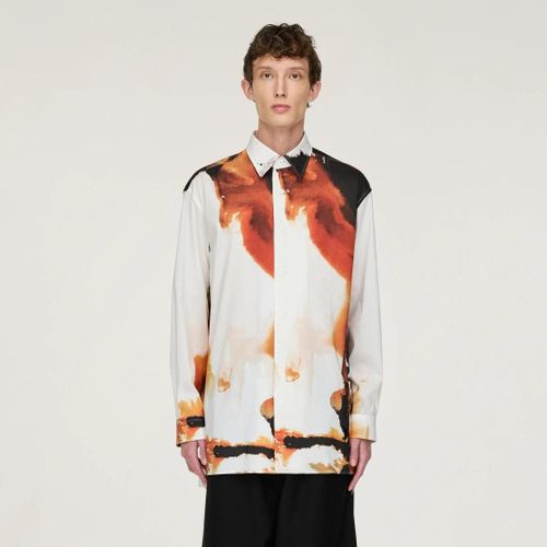 Chemise Y-3 Aop Adidas - Core White / Multicolor - S