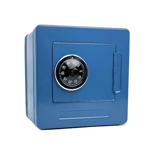 Tirelire Cash Coin Box ATM Bank Tirelire électronique avec mot de passe Boîte à monnaie, Boîte de rangement Blu
