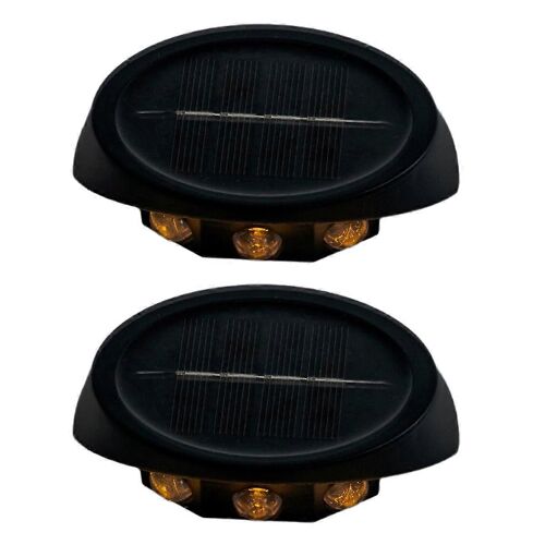 Lampes Solaires Extérieures Lumières De Jardin Domestiques Appliques Murales Garde-Corps D'escalier Éclairage Décoratif Warm Li