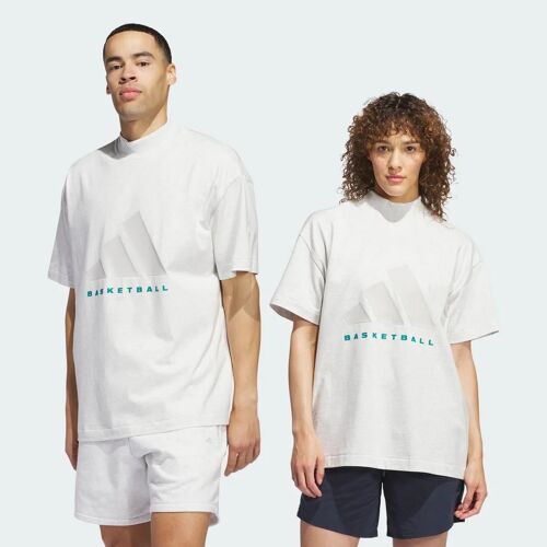 T-Shirt_001 Adidas Basketball Adidas - Grey One Mel - M