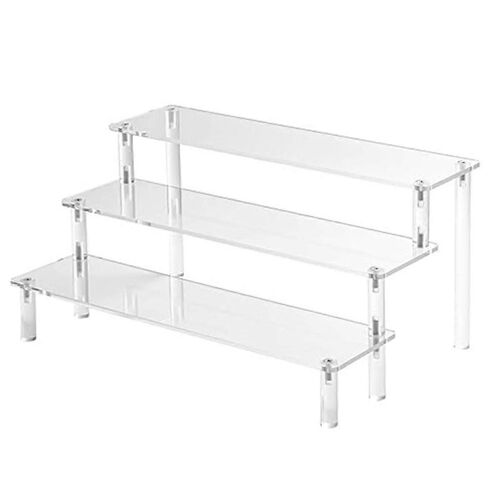 Présentoir Élévateur En Acrylique 3 Couches Présentoir De Tissu De Parfum Présentoir De Personnage Modèle Stand De