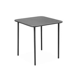 Table De Jardin Métal 2 Places Anthracite Amelia 70x70 Cm