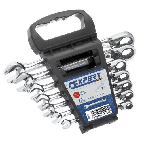 Jeu de 7 clés mixtes à cliquet Expert E111107