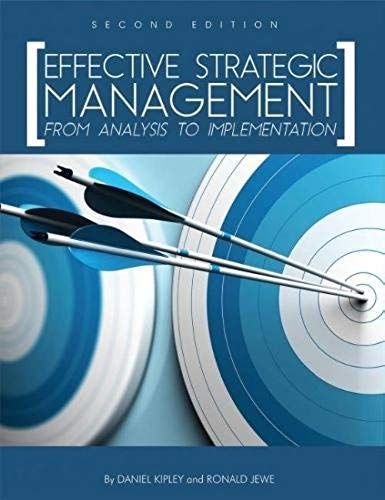 Effective Strategic Management