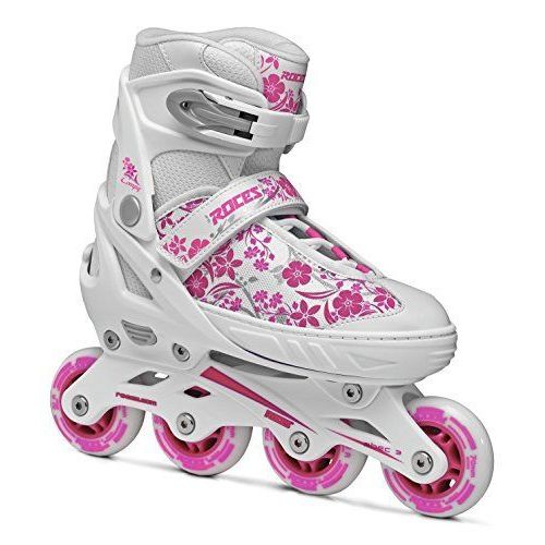 Roces Compy 8.0, Rollers En Ligne Fille Blanc/Violet, 34-37, 400809