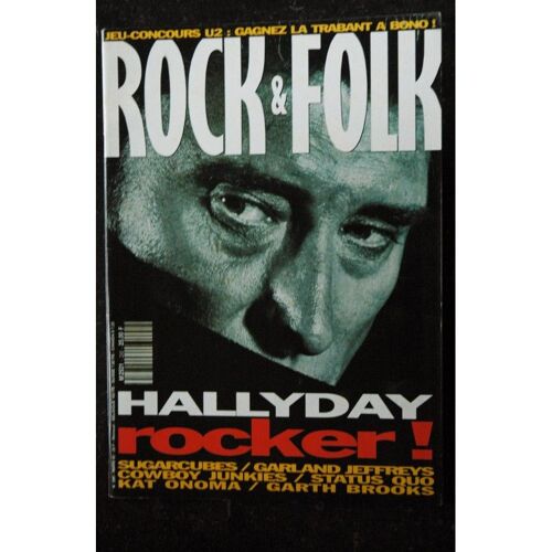 Rock & Folk 295 1992 Cover Johnny Hallyday Rocker ! Status Quo Sugarcubes