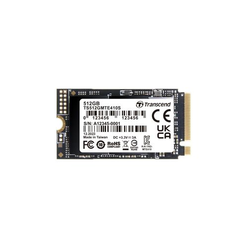 Transcend MTE410S - SSD - 512 Go - interne - M.2 2242 - PCIe 4.0 x4 (NVMe)