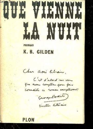 Que Vienne La Nuit - Roman.