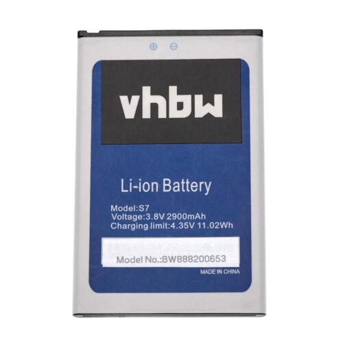Vhbw Batterie Compatible Avec Homtom S7 Smartphone (2900mah, 3,8v, Li-Ion)