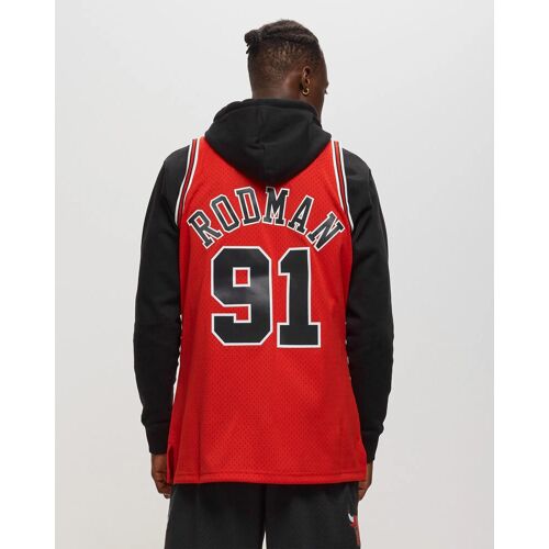 Mitchell & Ness Nba Swingman Jersey Chicago Bulls Road 1997-98 Dennis Rodman #91 Men Tank Tops Red En Taille:S