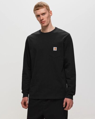 Carhartt Wip L/S Pocket T-Shirt Men Longsleeves Black En Taille:L