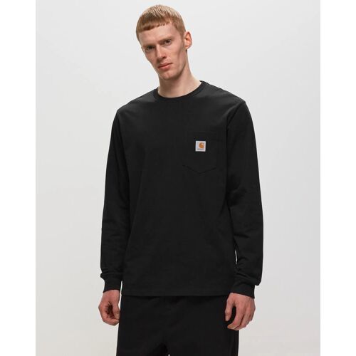Carhartt Wip L/S Pocket T-Shirt Men Longsleeves Black En Taille:M