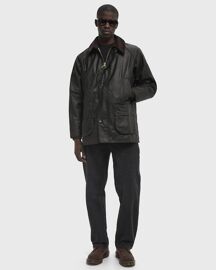 Barbour Bedale Wax Jacket Men Coats Black En Taille:Xl