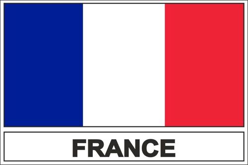 Autocollant Sticker Drapeau F France