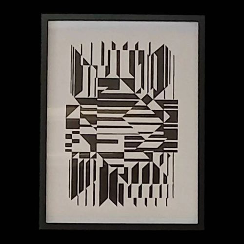 Victor Vasarely daposaprs TILLA 1958 multicolore