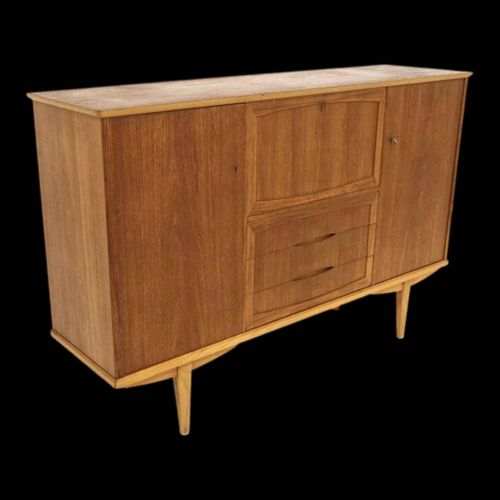 Enfilade Scandinave En Teck Sude 1960 Bois