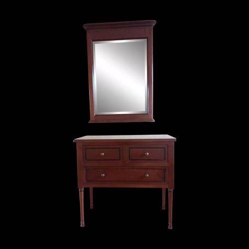 Coiffeuse Et Miroir Marron
