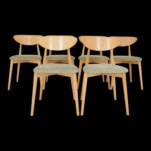 Chaises De Salle Manger Lot De 6 Vert Sauge Scandinave Design Vert