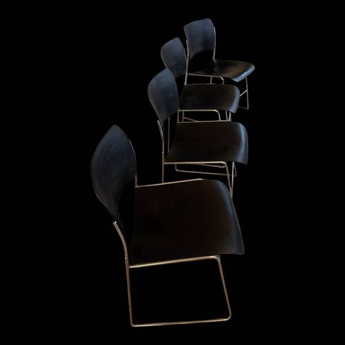 Lot De 4 Chaises 404 De David Rowland Noir