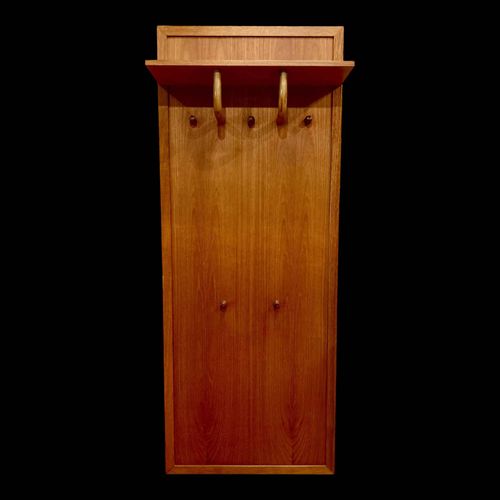 Grand porte manteau design scandinave 1960 bois