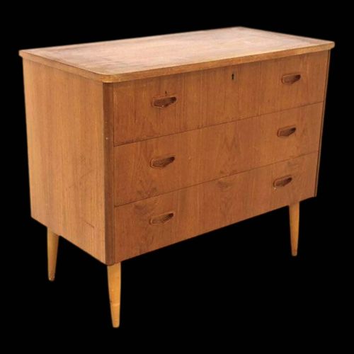 Commode Scandinave En Teck Sude 1960 Bois