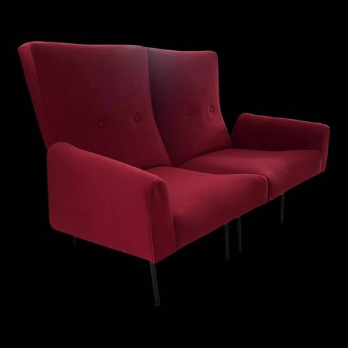 Banquette De Louis Paolozzi Dit Par Zol Vintage 1950 Bordeaux