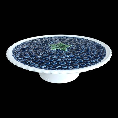 Plat Tarte Sur Pied En Barbotine Mres Violet
