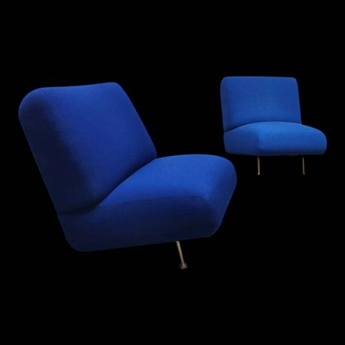 Chauffeuses Modulaires Vintage Theo Ruth Pour Artifort Bleu
