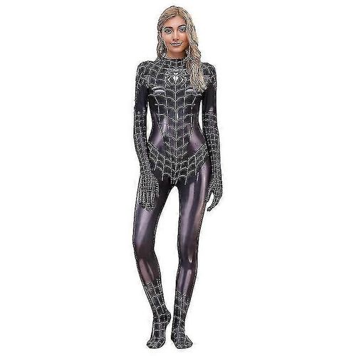 Combinaison Spiderman Pour Femme, Costume D'halloween Cosplay - S