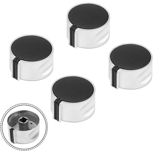 Boutons universels en alliage de zinc pour cuisinières à gaz, 4 unités, 6,7 x 6,2 x 3,9 cm, 0,1 kg, design ergonomique, faciles à installer et nettoyer, pour cuisine domestique et professionnelle