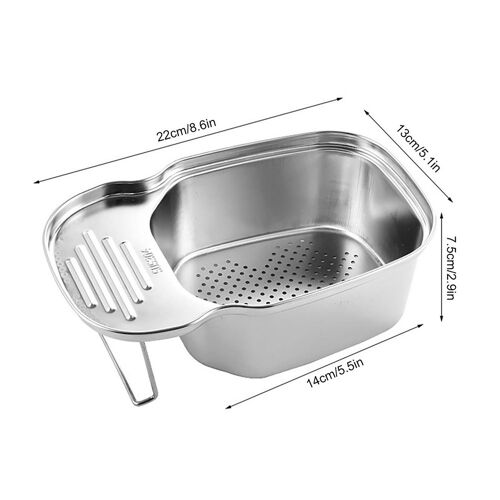 Panier De Vidange D'Évier De Cuisine, Panier De Vidange De Passoire D'Évier, Restes Multifonctions En Forme De Selle, Passoire En Maille Inoxydable