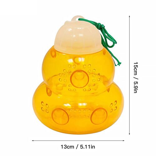 Attrape-Hornet de type gourde, outils de jardin suspendus, veste jaune pour tuer les abeilles, éléments légers de jardin de maison