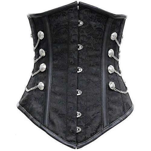Corset Élastique Multicolore Pour Femme, Style Gothique, Steampunk, Rock, Hippie, Boucles, Rivets, Cuir, Tenue De Club-2972409