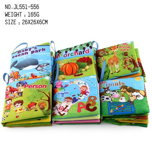 Livres En Tissu Doux Pour Bébés Garçons Et Filles, Jouet De Développement Précoce, Hochet