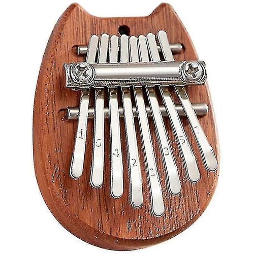Mini Kalimba 8 Touches. Piano À Pouce En Bois, Marimbas, Piano À Doigts Avec Cordon, Clavier Musical