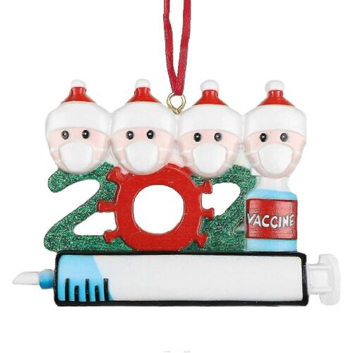 Diy Christmas Tree Hanging Ornament Cute Survivors Resin Family Hanging Pendant For Xmas-zzy