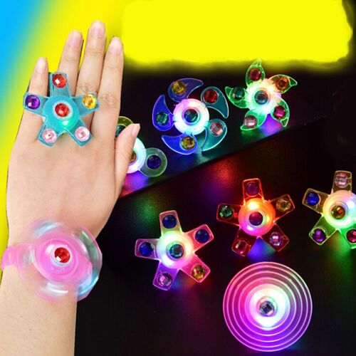 Anneau lumineux anti-Stress Fidget Spinner, 1 pièce, fournitures de fête