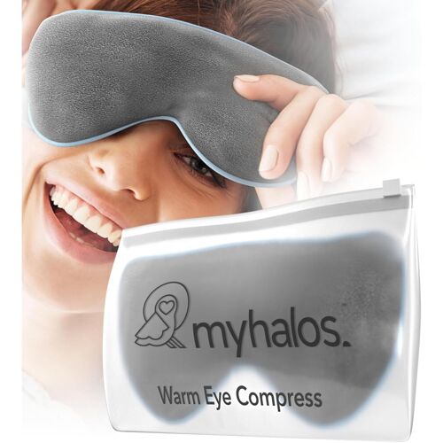 Kalanka-Myhalos® Compresse Pour Les Yeux Chauds Pour Aider À Soulager Les Yeux Secs, Les Mgd Et La Blépharite Grâce À Notre Technologie De Chaleur Humide. Livré Avec Une Housse Lavable