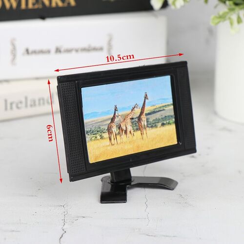 Mini Tv Lcd En Plastique Pour Maison De Poupée, 1 Pièce, Modèle Tv Lcd Miniature, Meubles De Maison, Décoration Pour Enfants, Super Cadeau
