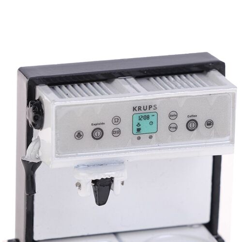 Machine À Café En Métal, Échelle 1/12, 1 Pièce, Jouet Miniature, Accessoires De Cuisine