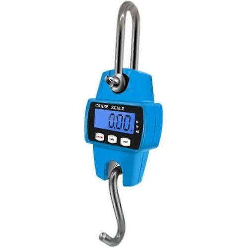 Balance électronique pour poissons, balance de pêche portable, crochet suspendu, balance numérique pour bagages avec écran LCD bleu, capacité de 300 kg, outils de quincaillerie