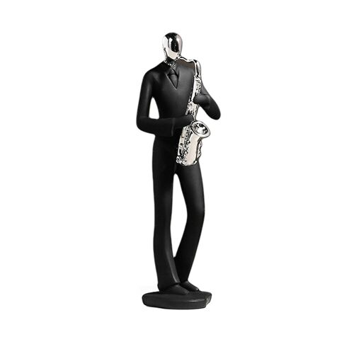 Figurine en résine moderne, décoration de bureau, de maison, artisanat, pour chambre à coucher, Sculpture de Saxophone, Instrument, lecteur, ornements