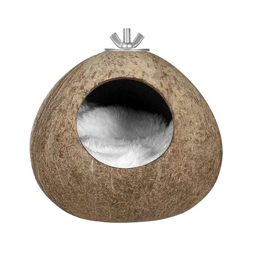 coquille pour animal domestique, nid d'oiseau, Hamster, écureuil, artisanat délicat, pendentif de maison d'oiseau pour jardin de cour