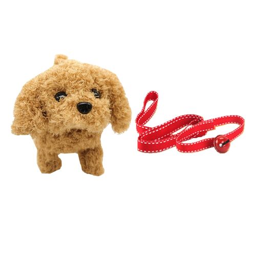 Peluche électronique pour enfants en bas âge, chien qui aboie, queue qui remue, Simulation d'animal vif et mignon, cadeau d'anniversaire, maison de jeu