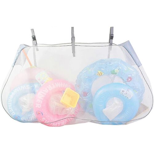Sac de rangement flottant de piscine, sac de rangement de piscine Sac de piscine de rangement de jouets, grand sac de filet suspendu pour clôture de piscine, plage