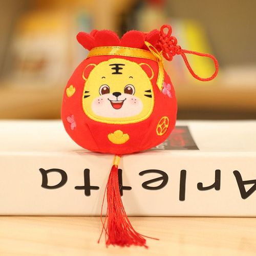 Sac Porte-Bonheur Avec N¿Ud Chinois, Poupée En Peluche, Jouet Décoratif Suspendu, Cadeau Du Nouvel An, 2022