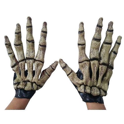 Gants Unisexes Gothiques Punk Pour Halloween, Griffes De Dragon, Cloutés En Métal, Longs Ongles, Mitaines En Similicuir, Costume De Cosplay Pour Adulte